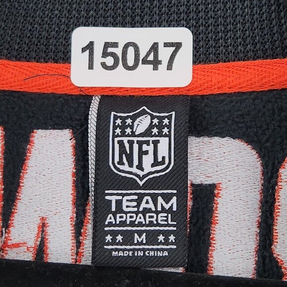 Cleveland Browns Sweater Mens Medium Black Half Zip NFL Team Apparel Football - Picture 8 of 13